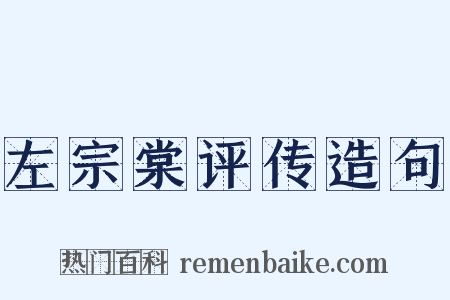 左宗棠评传造句是什么意思的图片
